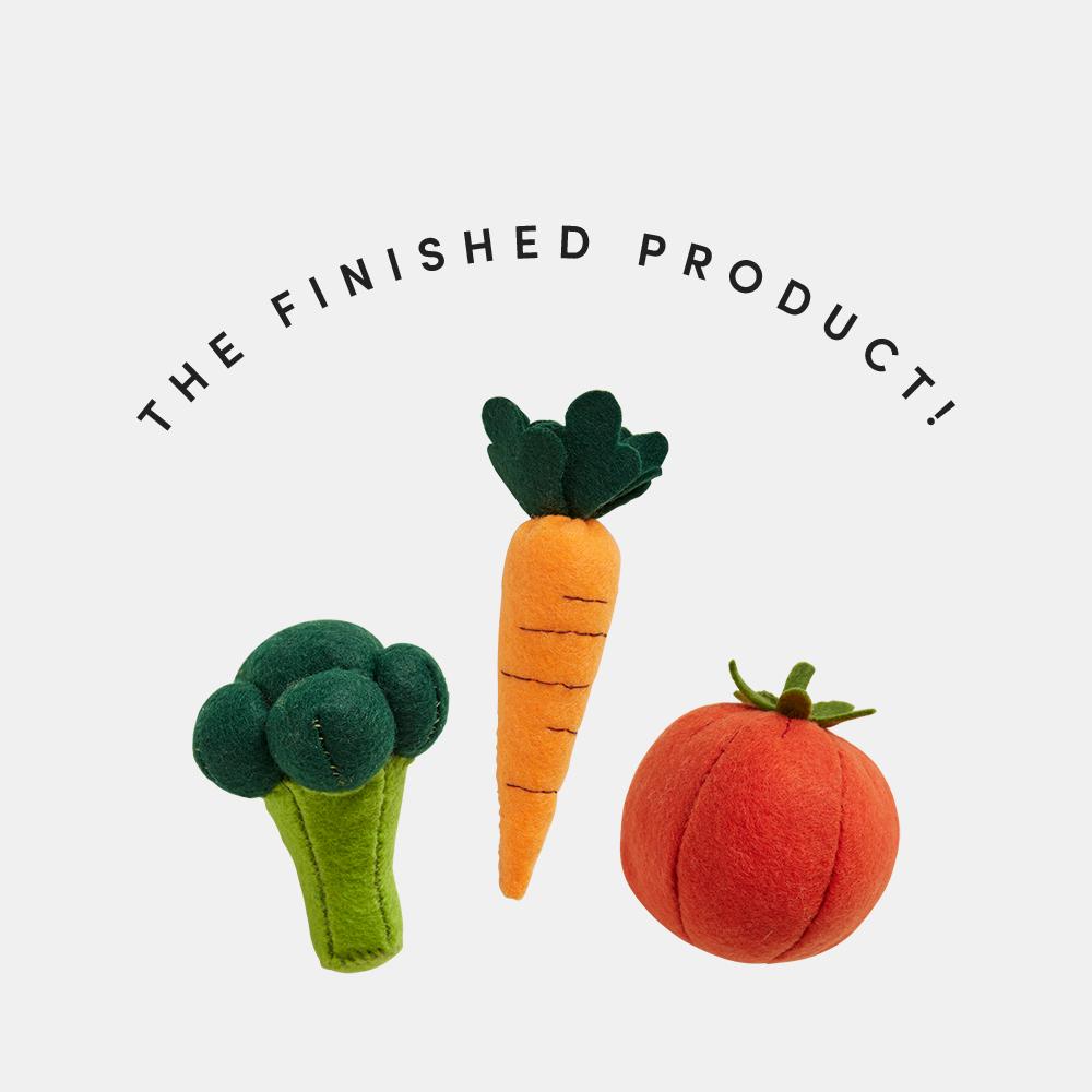 Make Your Own Felt Kit - Vegetables by Olli Ella