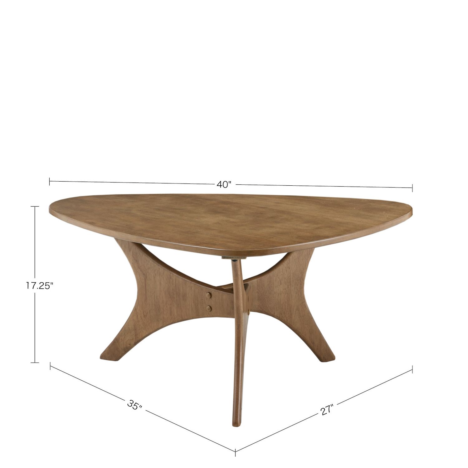 INK+IVY Blaze Triangle Wood Coffee Table