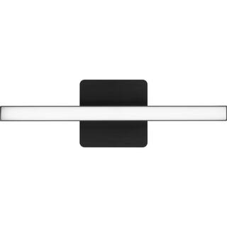 Progress Lighting Phase 4 Collection 16 in. Matte Black Small Modern Integrated 3CCT Integrated 1-Light LED Linear Vanity Light P300403-31M-CS