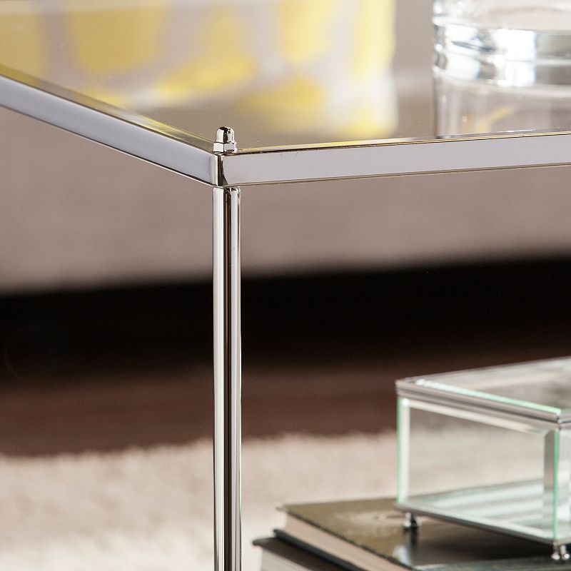 Southern Enterprises Nixxa Mirrored Coffee Table