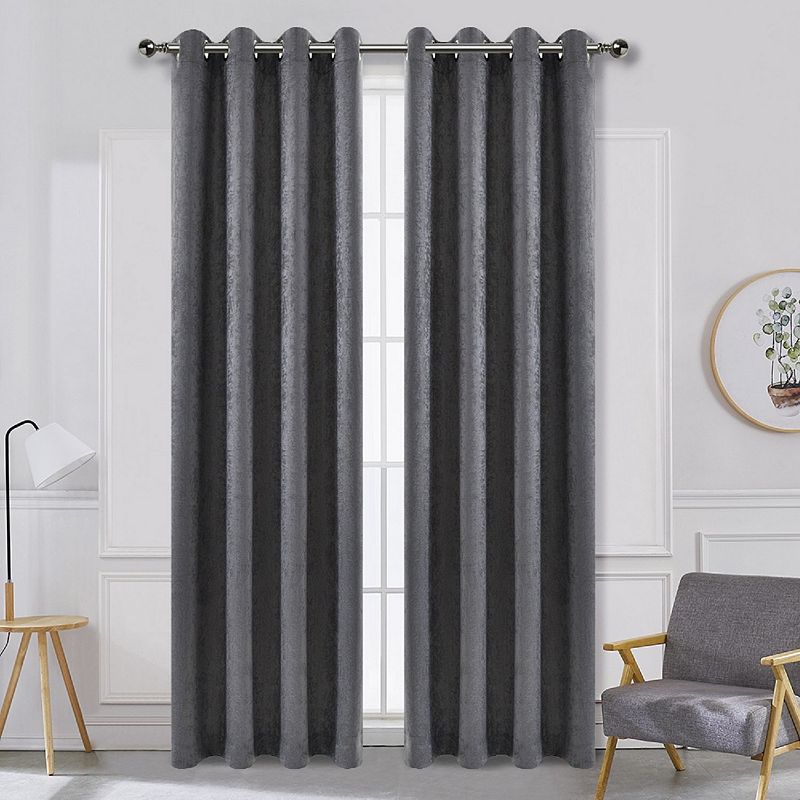 Prelude Embossed Blackout 1-panel Window Curtain