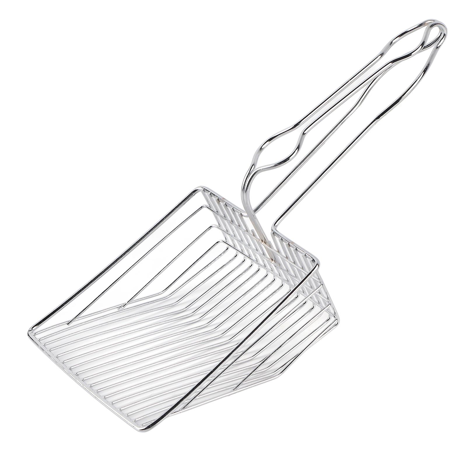 Cat Litter Scoop Stainless Steel Kitty Litter Metal Scooper For Small Pet Litter Boxes Cleaning