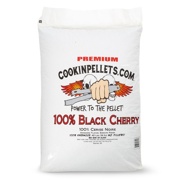 Cookinpellets 40lb Black Cherry Grill Smoker Hardwood Wood Pellets 2 Pack