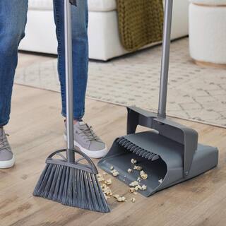 HDX 12 in. Lobby Broom and Dustpan Set 2231XL