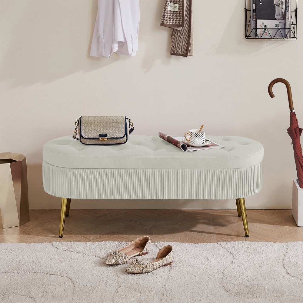 Oval Storage Bench