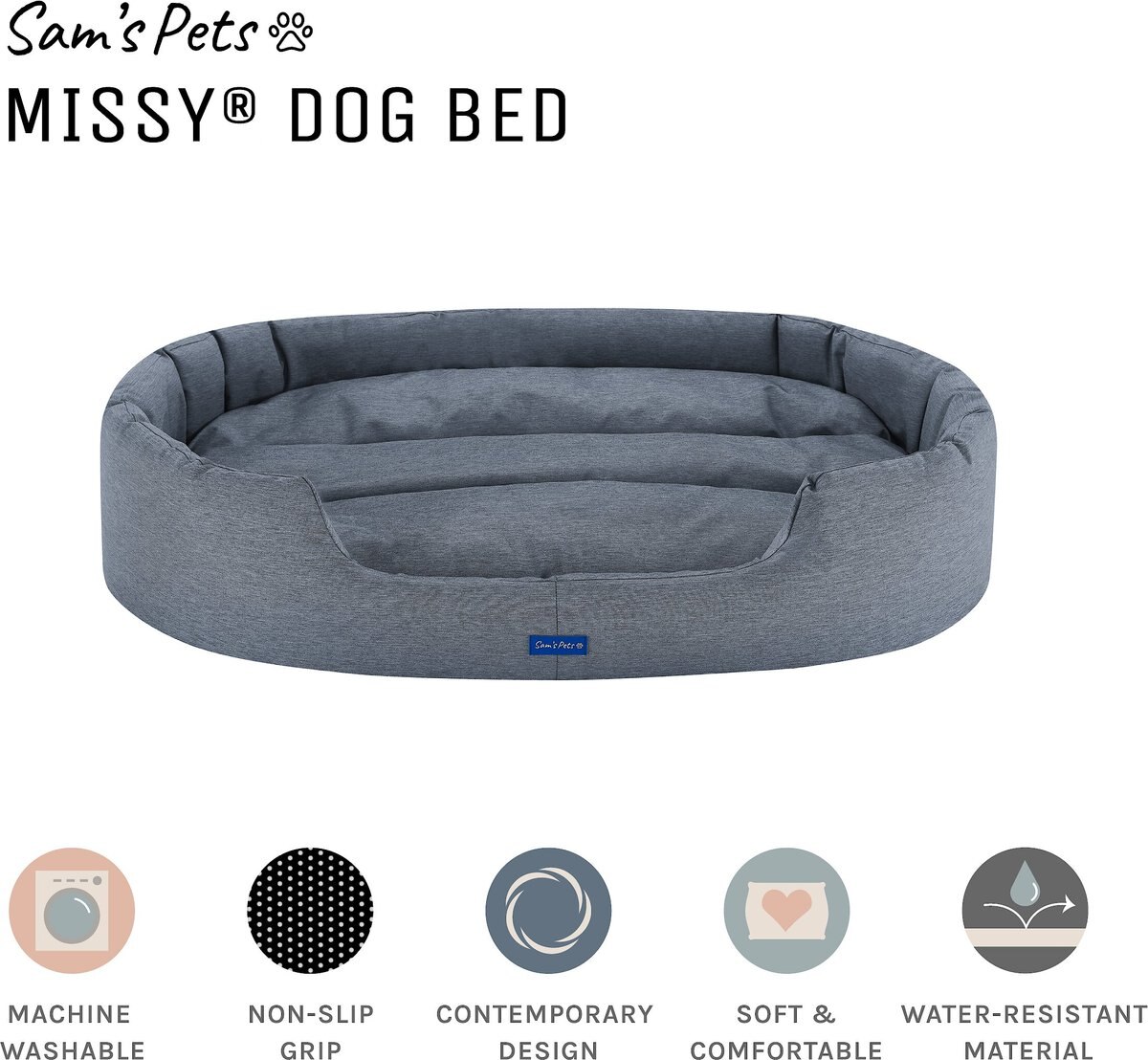 Sam's Pets Missy Round Dog Bed