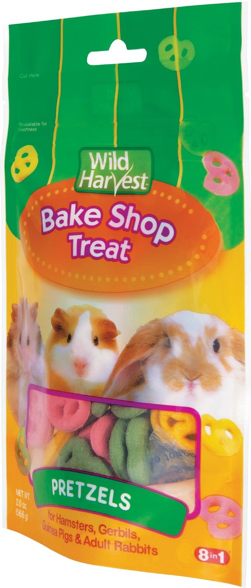 Wild Harvest Bake Shop Treat Pretzels Small Pet Treats， 2-oz bag