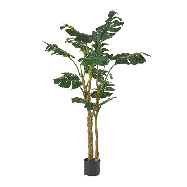 Stilwell 4' x 2.5' Artificial Monstera Tree by Christopher Knight Home