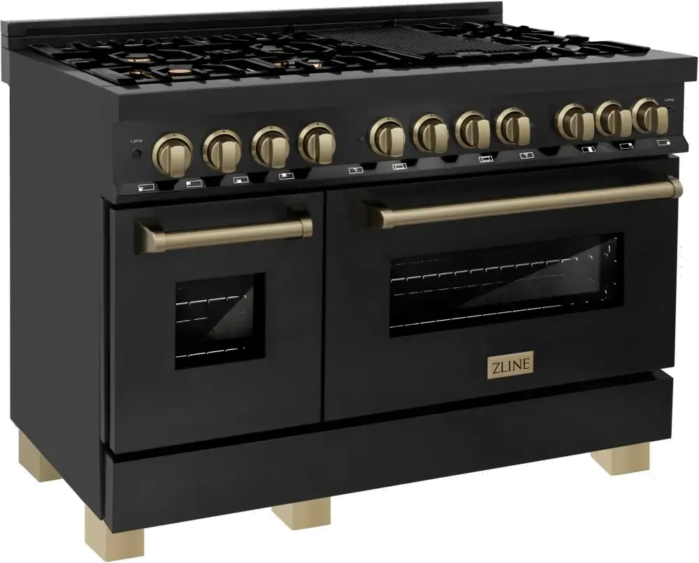 ZLINE Duel Fuel Double Oven Range RABZ-48-CB