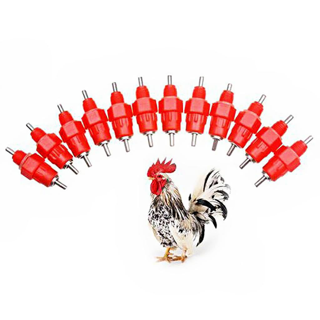 20 Pack Automatic Chicken Water Feeders Poultry Care Hen Screw Style Farmer Chicken Turckey Drinker Best Gift For Poultry Keeper F