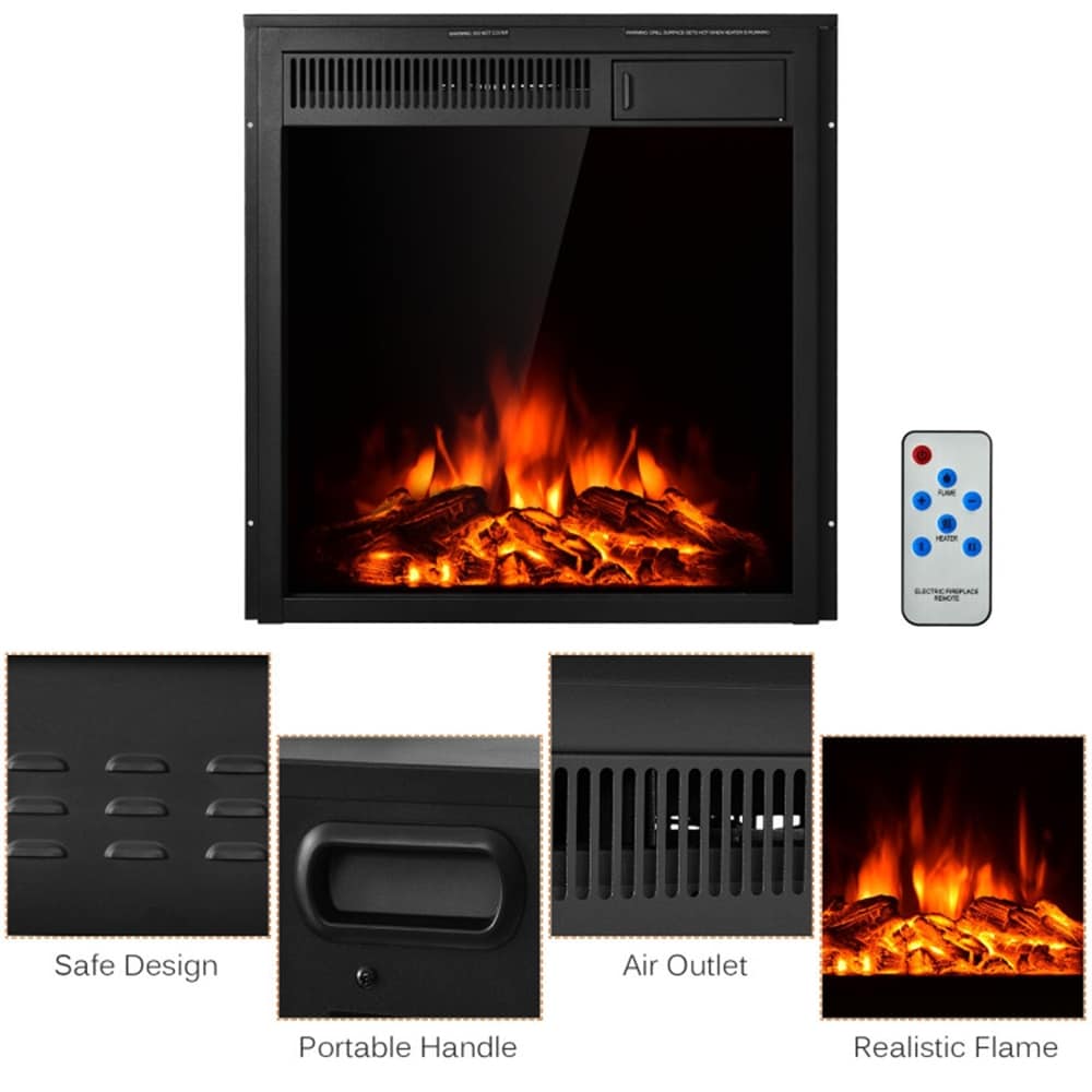 Modern Insert Freestanding 22.5 Inch Electric Fireplace