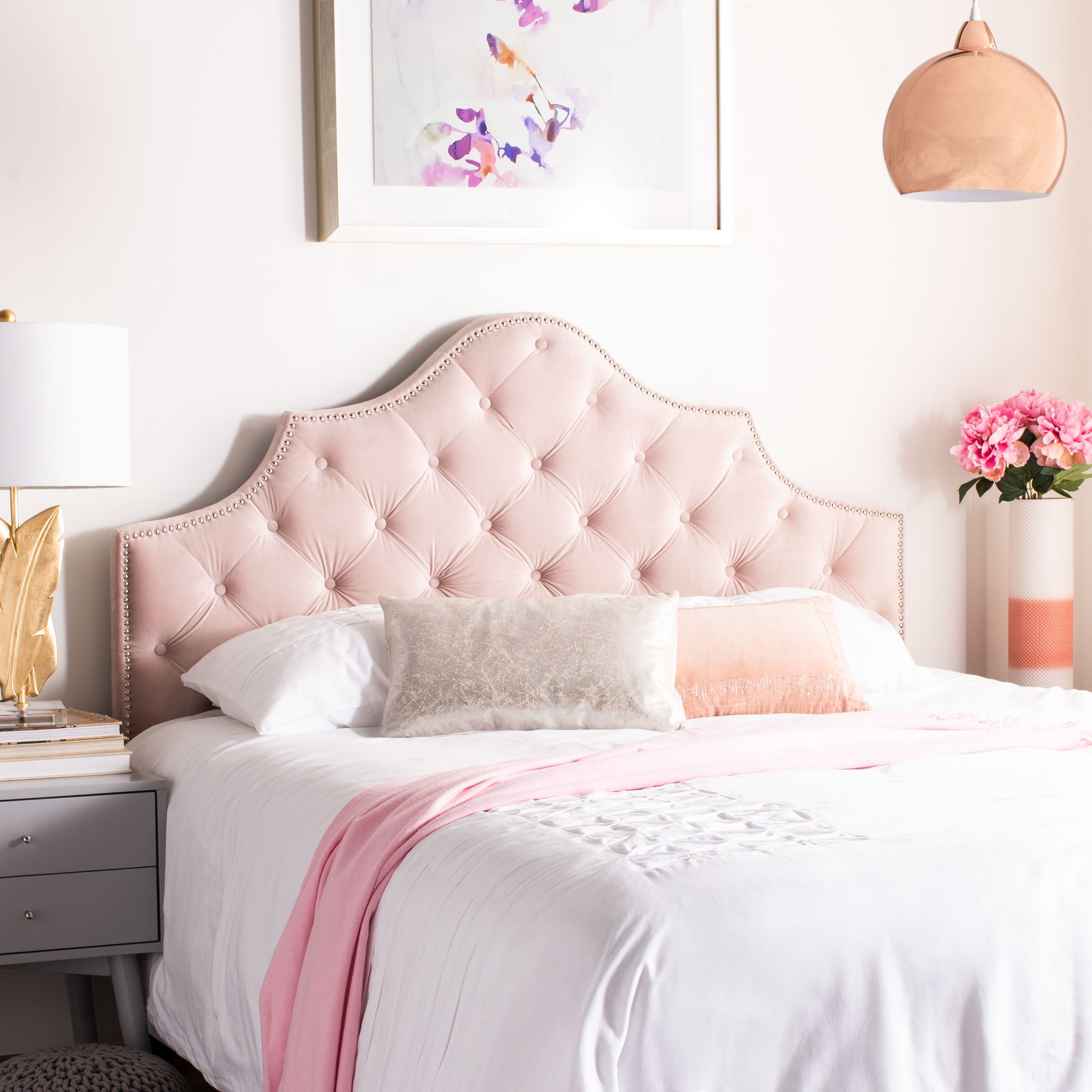 SAFAVIEH Arebelle Queen Headboard - Blush - - 27544711