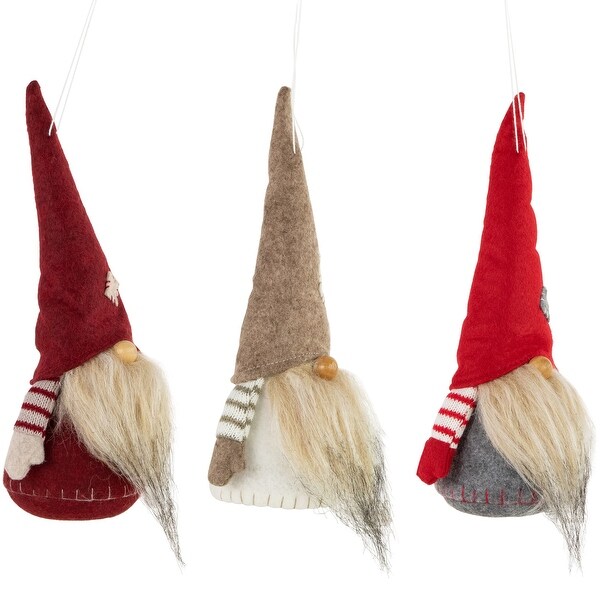 Bearded and Chubby Striped Arms Christmas Gnomes