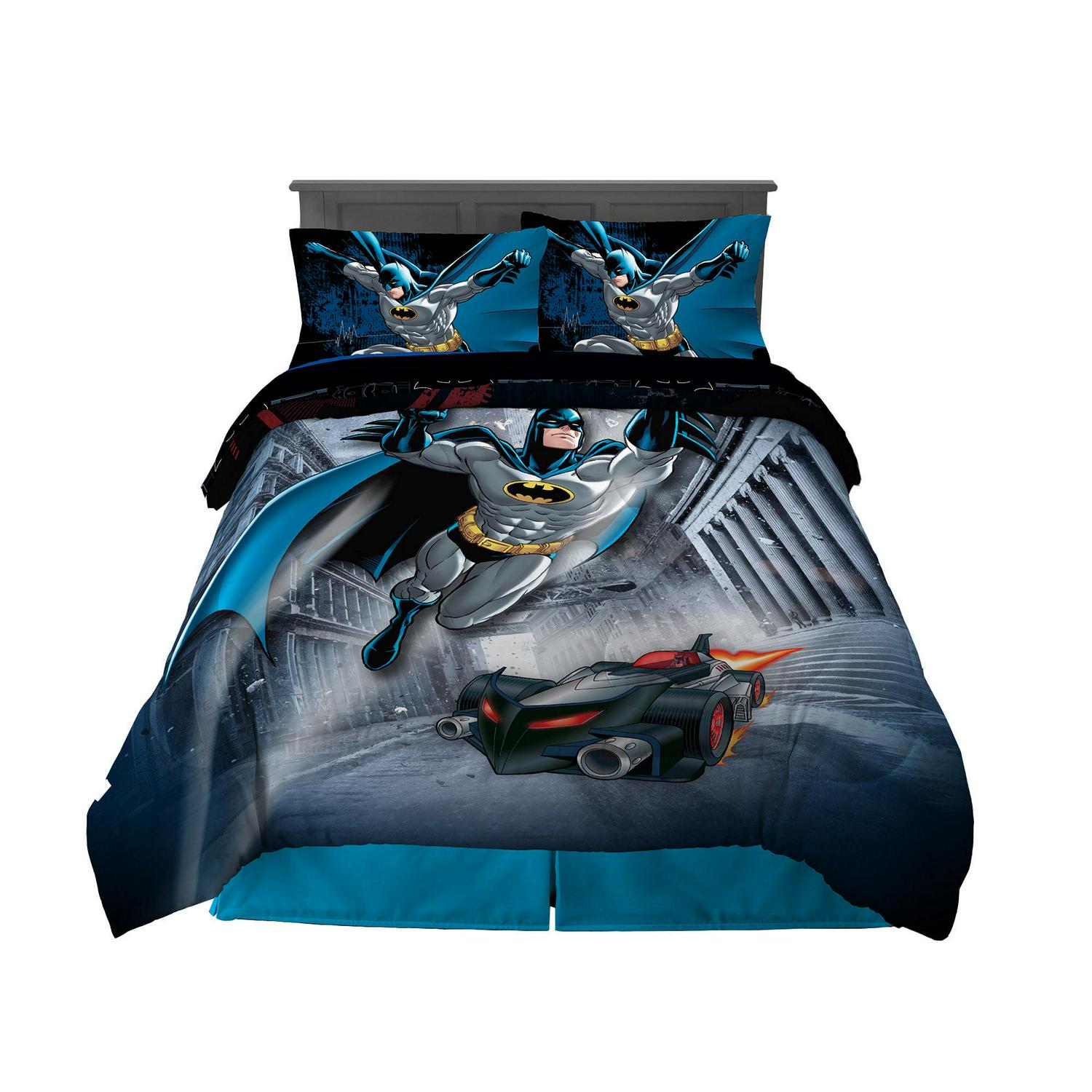 Batman Kids Full Bed in a Bag Comforter and Sheets Gray Warner Bros  Crowdfused