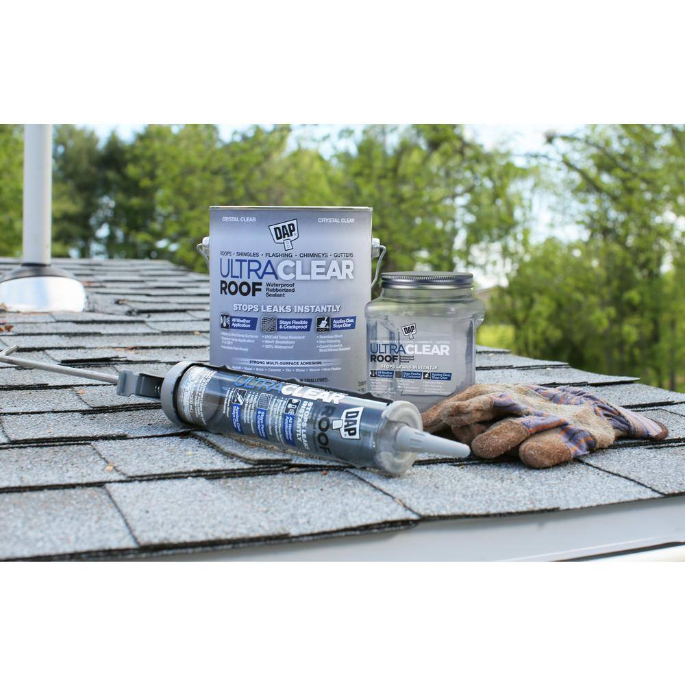 DAP Ultra Clear Roof 32 oz. Crystal Clear Waterproof Rubberized Roof Sealant 18396