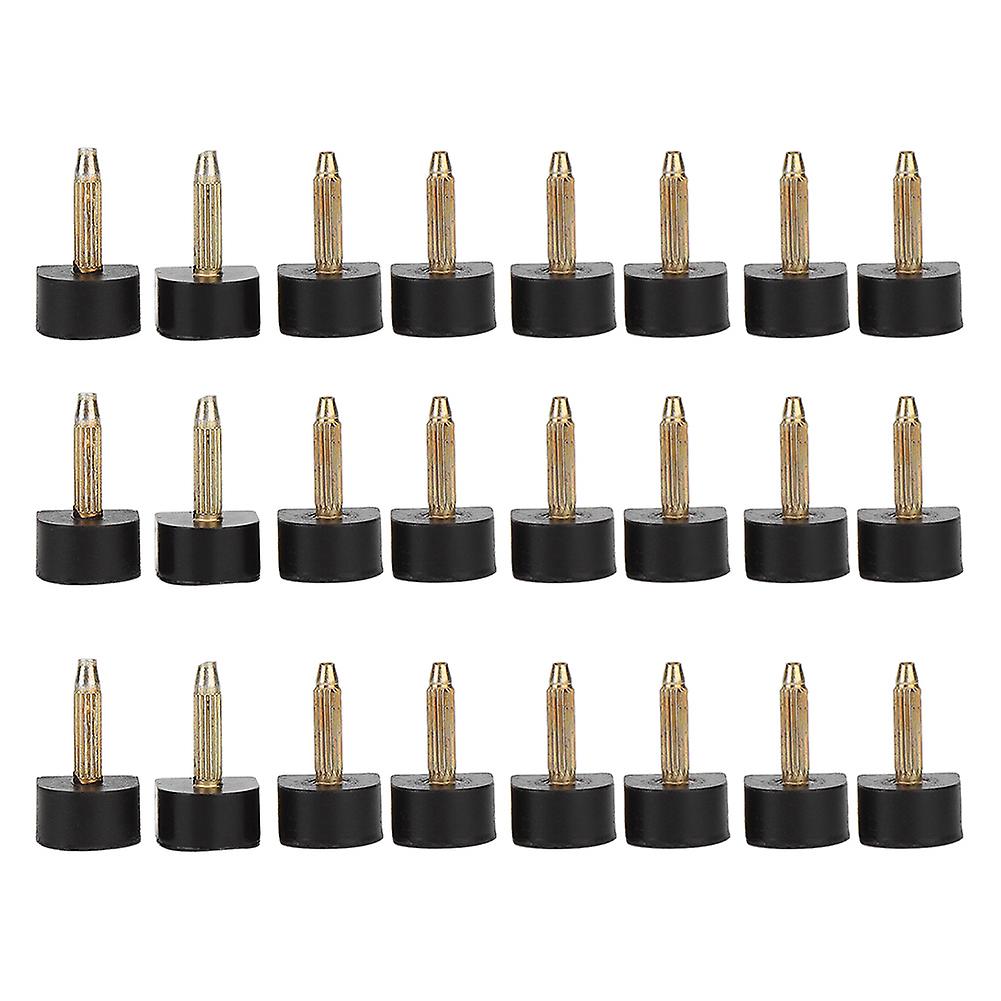 24pcs High Heel Replacement Tips Non Slip Shoes Repair Heel Dowels Protector (13 * 13mm)