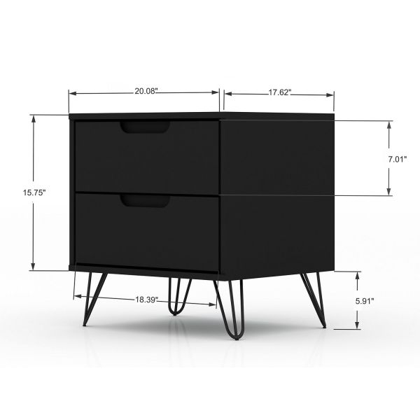 Rockefeller 2.0 Nightstand in Black