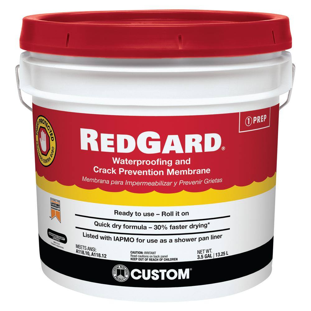 Custom Building Products RedGard 3-12 Gal. Waterproofing and Crack Prevention Membrane LQWAF3