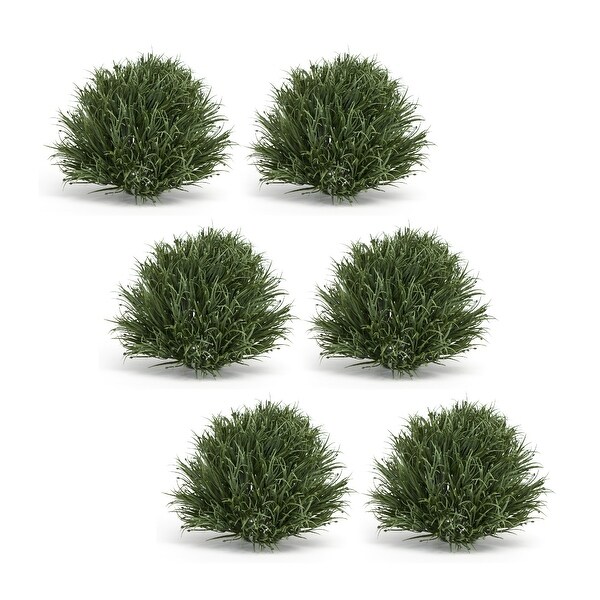 Set of 6 Half Orbs Artificial Shrubs 8