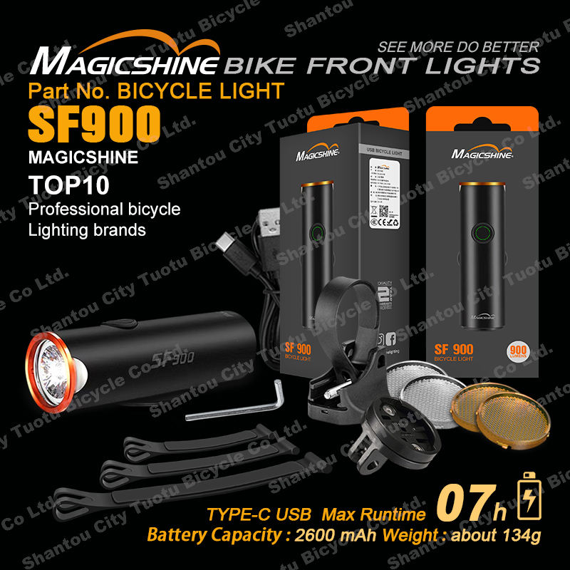 Magicshine SF900 Bike Led Light Cycle Headlight Cycling Accessories 900 Lumens IPX6 Waterproof Rechargeable Bicycle Front Lights