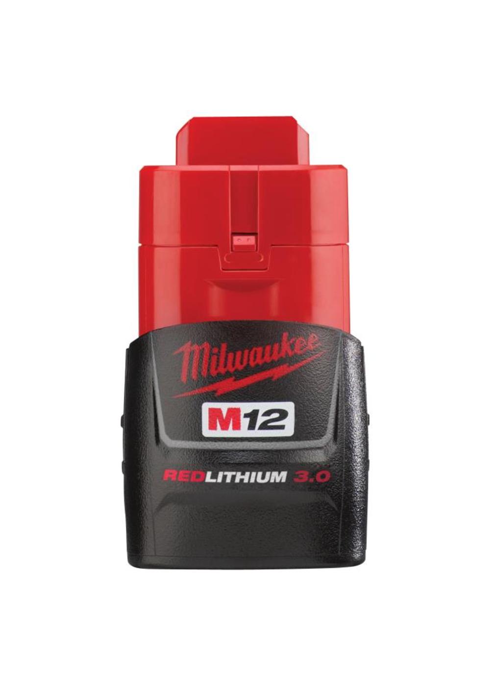 Milwaukee M12 REDLITHIUM XC 6Ah Extended Capacity and 3Ah Compact Battery 2pk Bundle