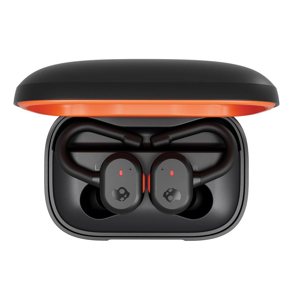 Skullcandy Push Active In-Ear True Wireless Stereo Bluetooth Earbuds with Microphone in True BlackOrange S2BPW-P740