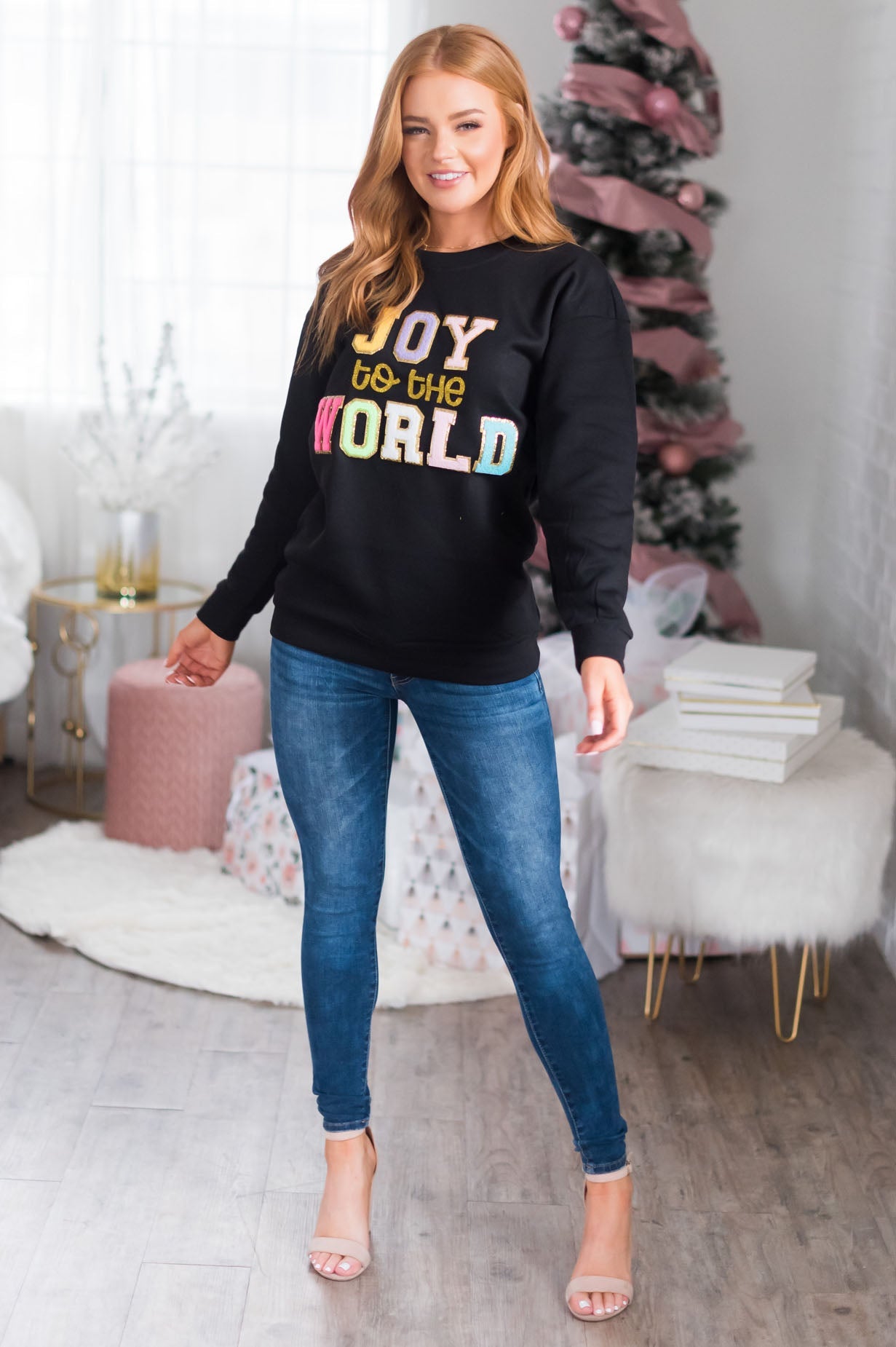 Joy To The World Modest Sweatshirt