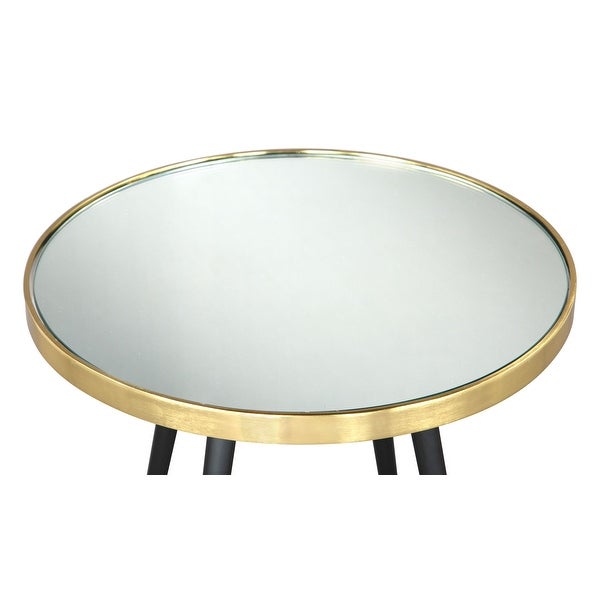 Particle Side Table Black and Gold - 17.9