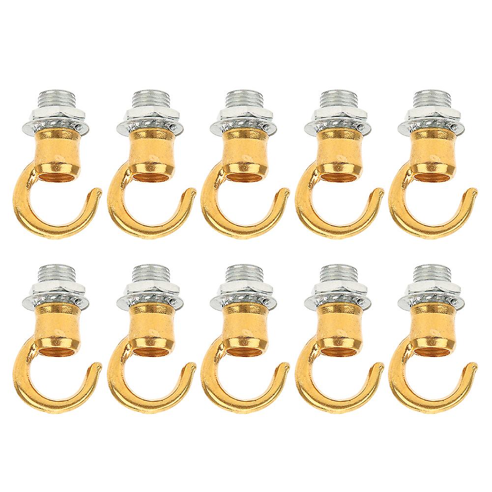 10pcs Zinc Alloy Opening Lantern Chandelier Hanging Ring Hook Light Diy Decoration Accessoryelectrophoresis Gold