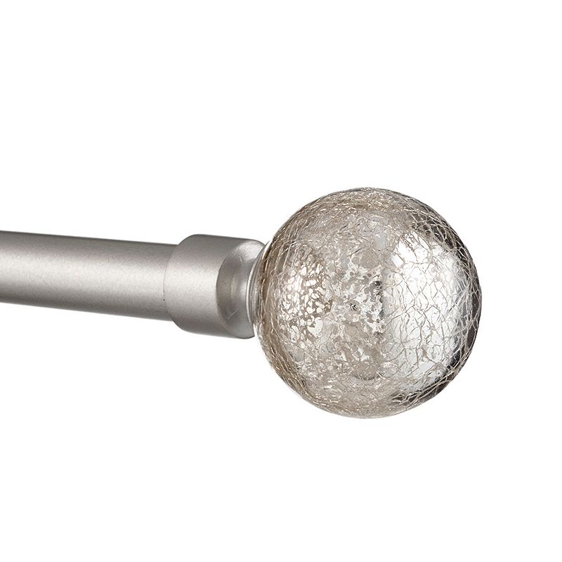 Exclusive Home Aged Sphere 1-in. Adjustable Curtain Rod Set