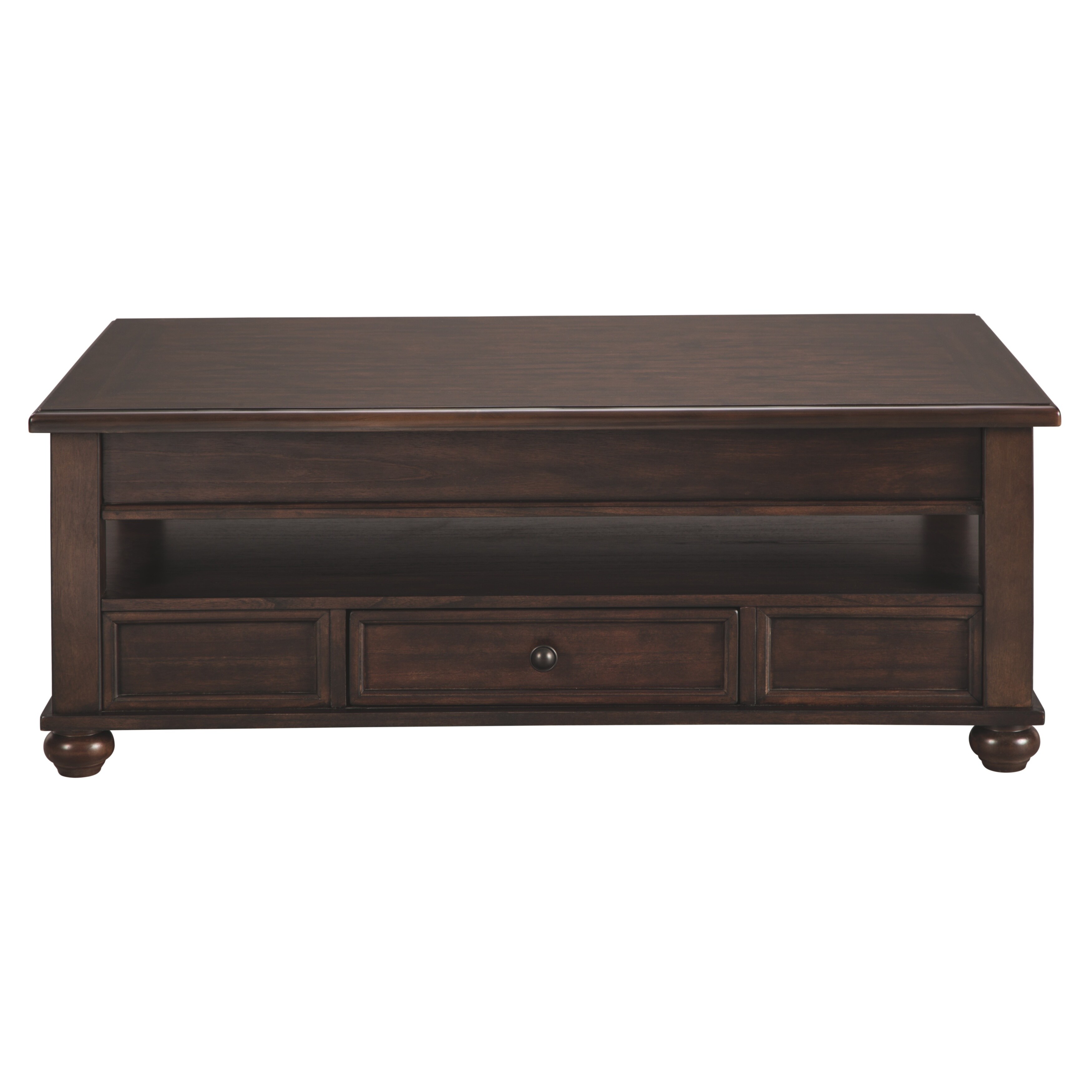 Barilanni Casual Lift Top Cocktail Table Dark Brown