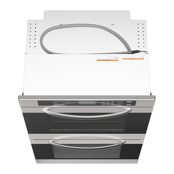 30 in. Double Electric Wall Oven With Rapid Convection and Self-Cleaning in Stainless Steel