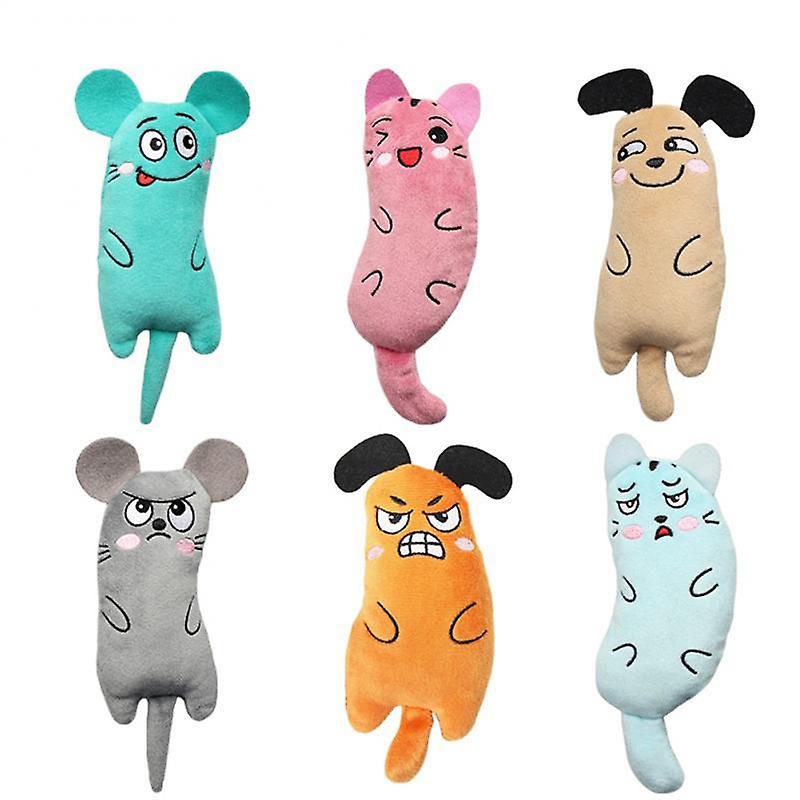Cat Mint Toys Molars Chew Interaction Plush Toys Mice Shape Intelligence Bite Resistance