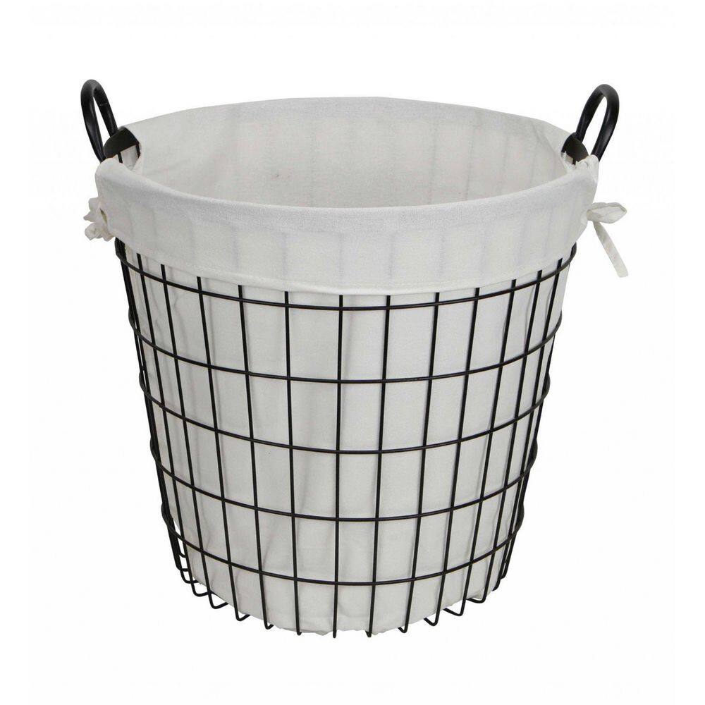 HomeRoots Victoria 15.2 in. H x 16 in. W x 16 in. H White Metal Cube Storage Bin 2000379817