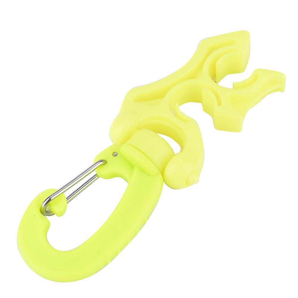 Scuba Diving Double Bcd Hose Holder Clip Regulator Retainer Buckle Hook For Snorkeling (yellow)