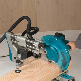 Makita 15-Amp 12 in. Dual-Bevel Sliding Compound Miter Saw with Laser and Portable Rise Miter Saw Stand LS1219L-WST05