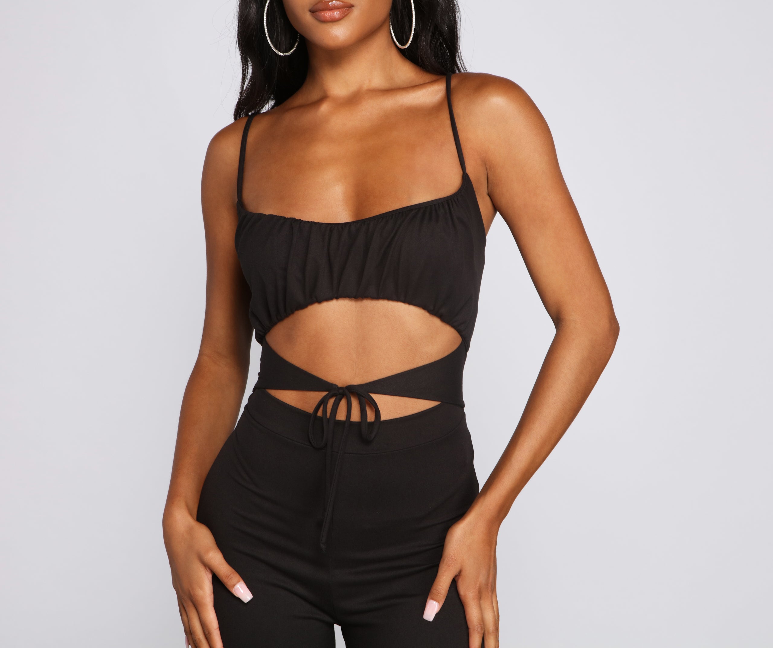 Sultry Vibes Cutout Jumpsuit