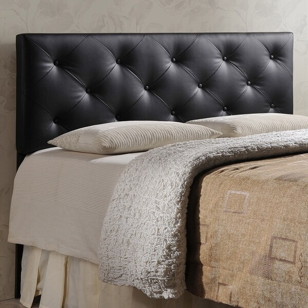 Porch and Den Minnehaha Contemporary Faux Leather Headboard - - 20543494