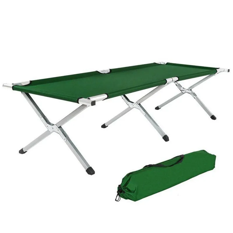 Portable Hiking Outdoor Travel Folding Cot Bed Folding Bed Outdoor Camping Sleeping Bed