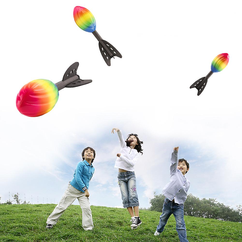 Pu Flying Ball Throwing Rocket Dart Ball Rocket Launcher For Kids Classic Long Distance Toy For Garden Outdoor Pool Park