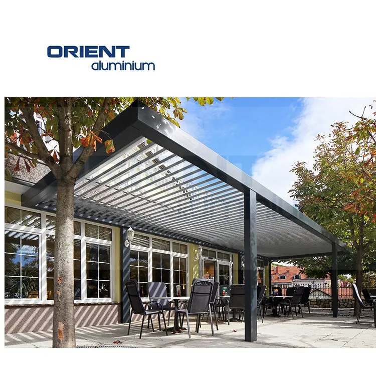 Factory Price Pergola With Retractable Canopy Pergola Aluminium Bioclimatic 5x3 High Quality Outdoor Pergola