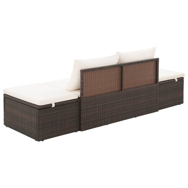 vidaXL Patio Bed Brown 76.8