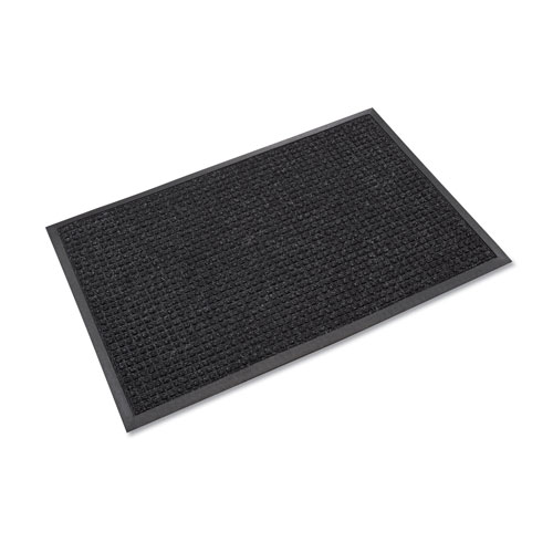 Crown Mats and Matting Super-Soaker Wiper Mat with Gripper Bottom | Polypropylene， 36 x 120， Charcoal | CWNSSR310CH