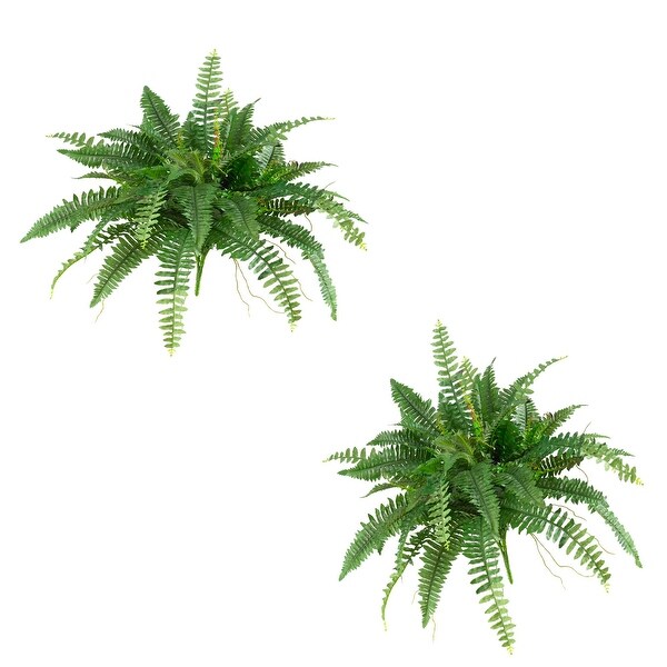 Nearly Natural Silk 40inch Boston Fern (Set of 2)