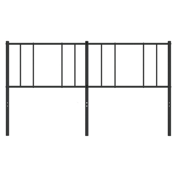 vidaXL Metal Headboard Black 39.4