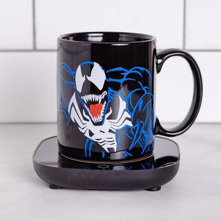 Uncanny Brands Marvel's Single-Cup Venom Black Coffee Mug with Warmer for Your Drip Coffee Maker MW1-MVC-VEN