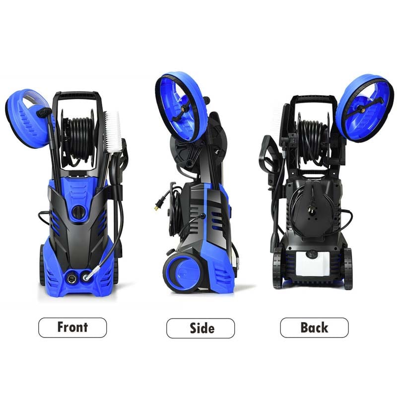 3000PSI Electric Pressure Washer, 2000W 2.0 GPM Portable Electric Power Washer with 5 Nozzles