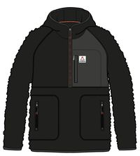 Ventura 1/2 Zip Recycled Sherpa Fleece - Black