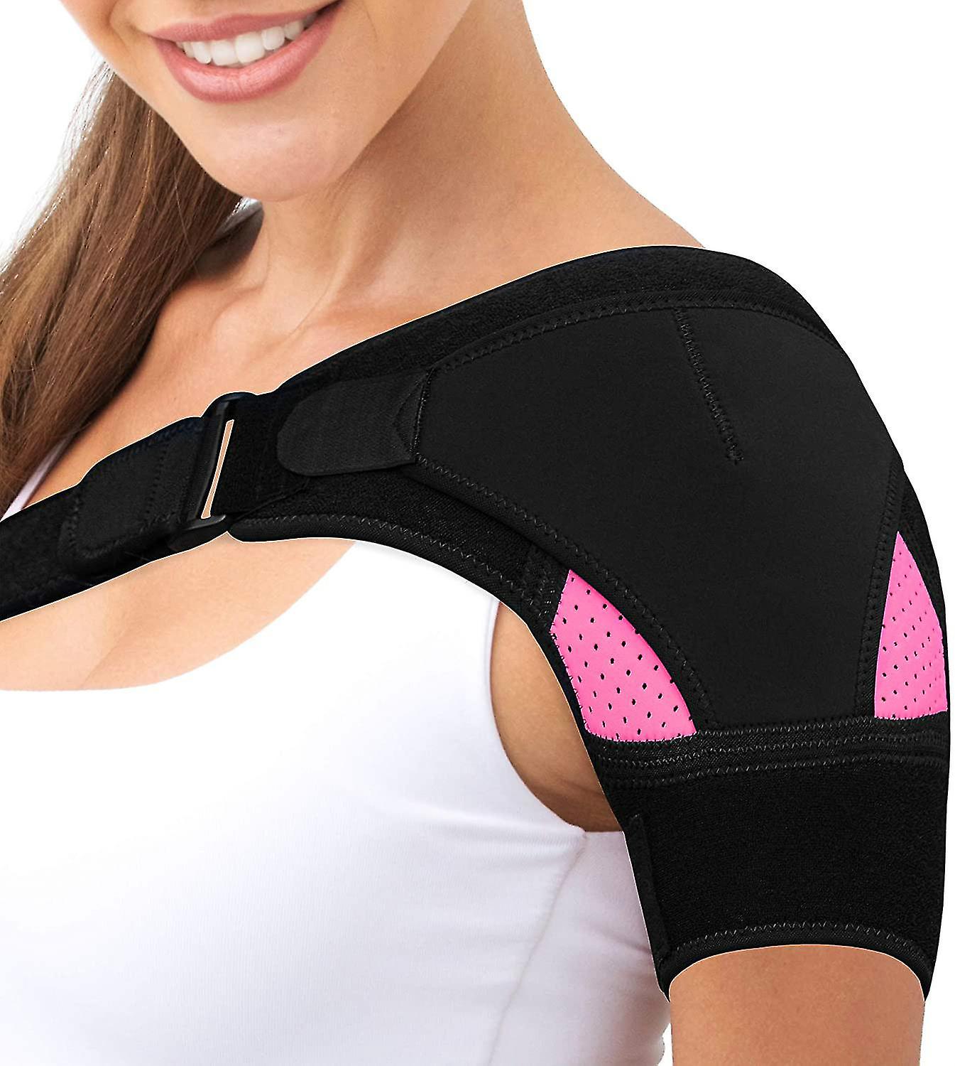 Shoulder Brace For Men And Women Compression Support For Torn Rotator Cuff And Other Shoulder Injuries(1pcs， Black)