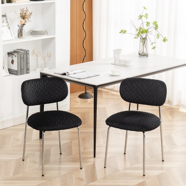 Velvet dining 2 Chair Set